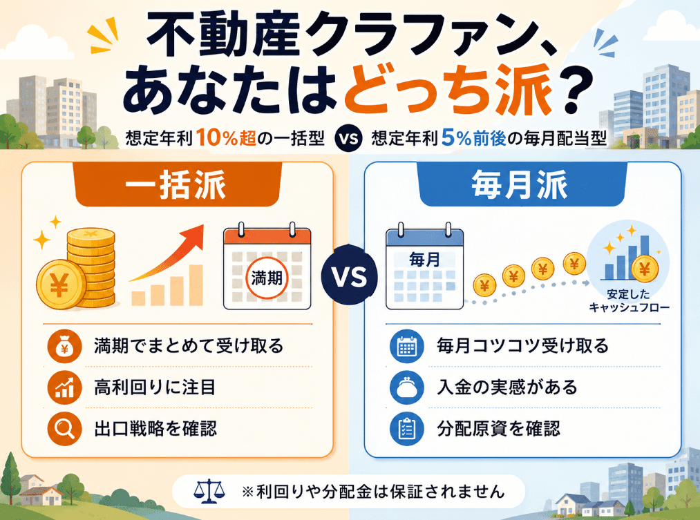 毎月と一括