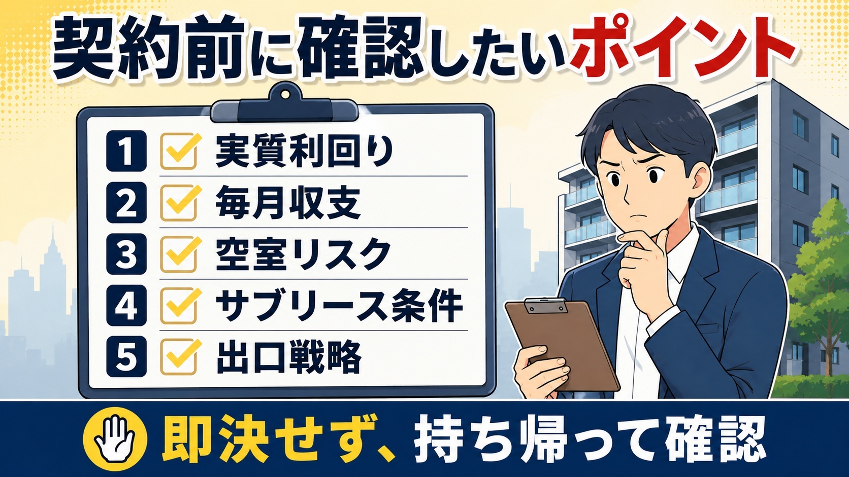 契約前に確認したいポイント