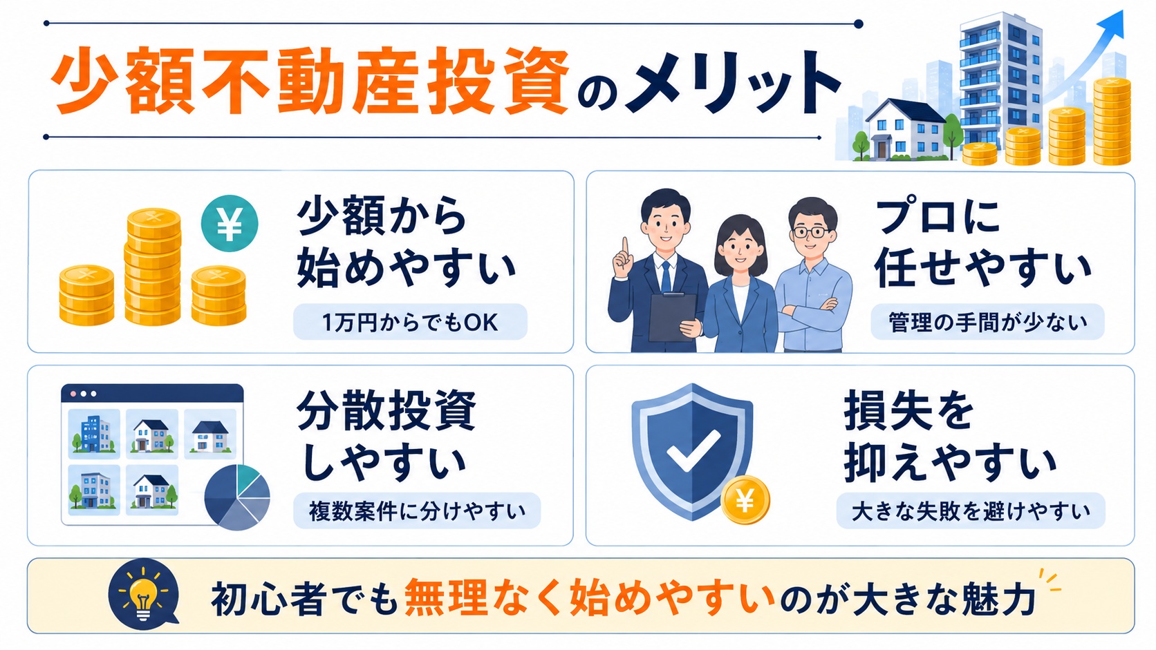少額不動産投資のメリット