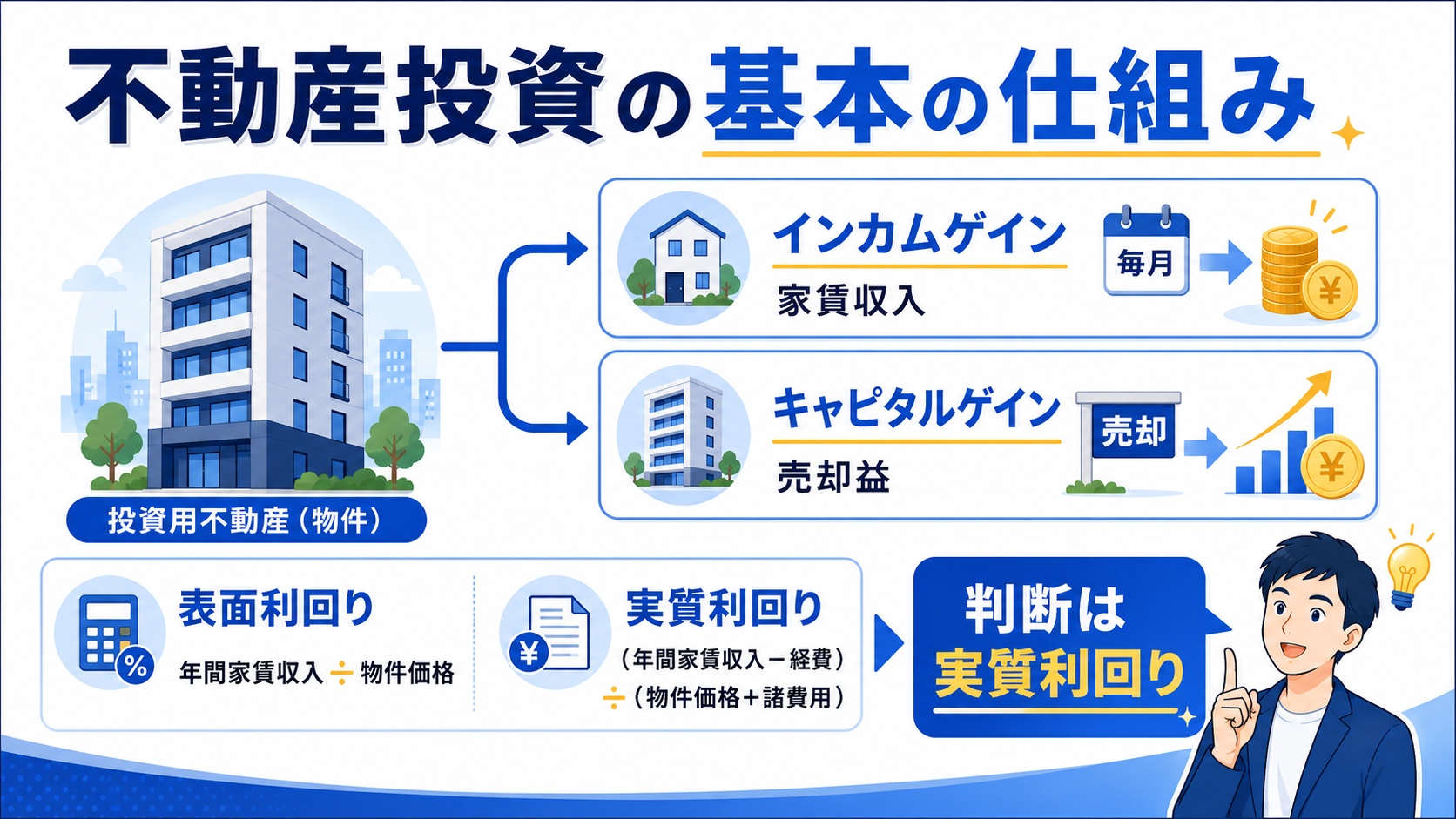 不動産投資の基本の仕組み