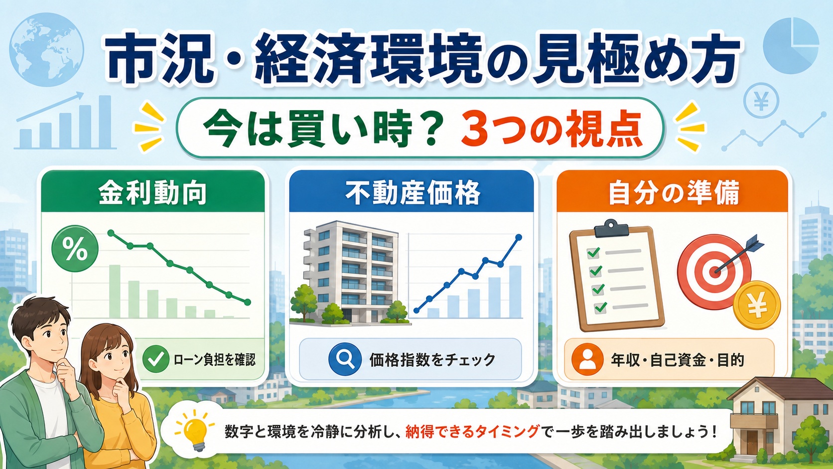 市場と経済環境の見極め方。