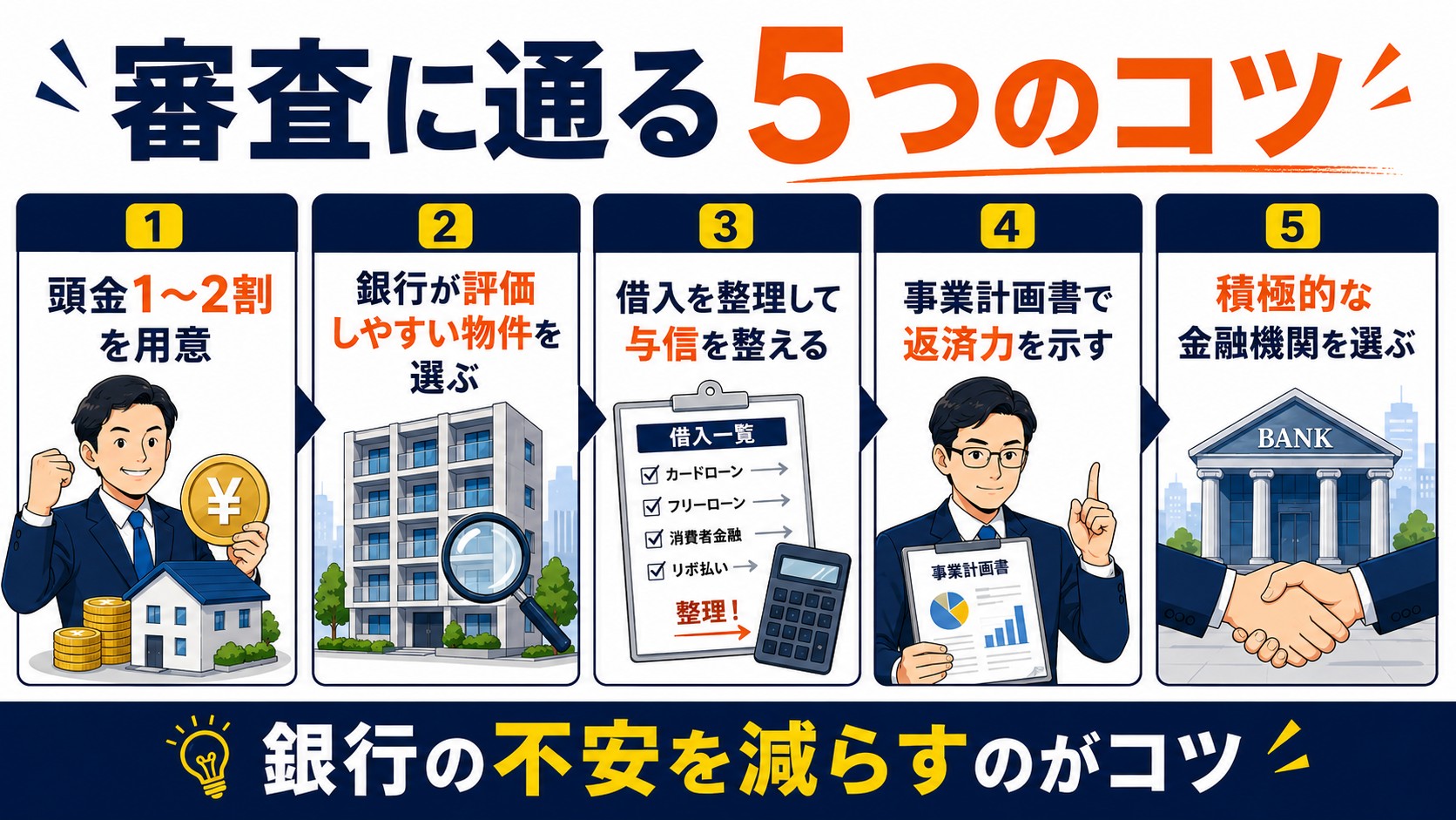 審査に通る5つの理由