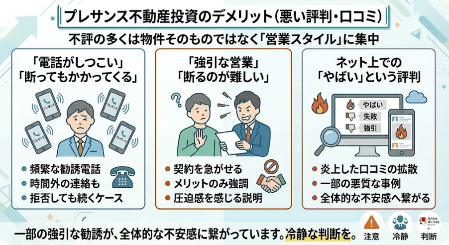 プレサンス不動産の評判