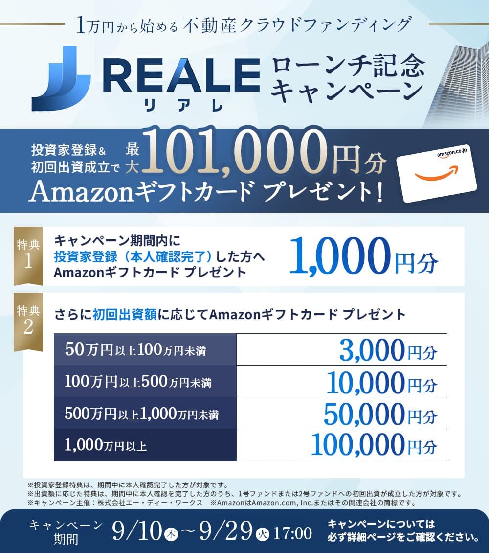 REALE（リアレ）のキャンペーン