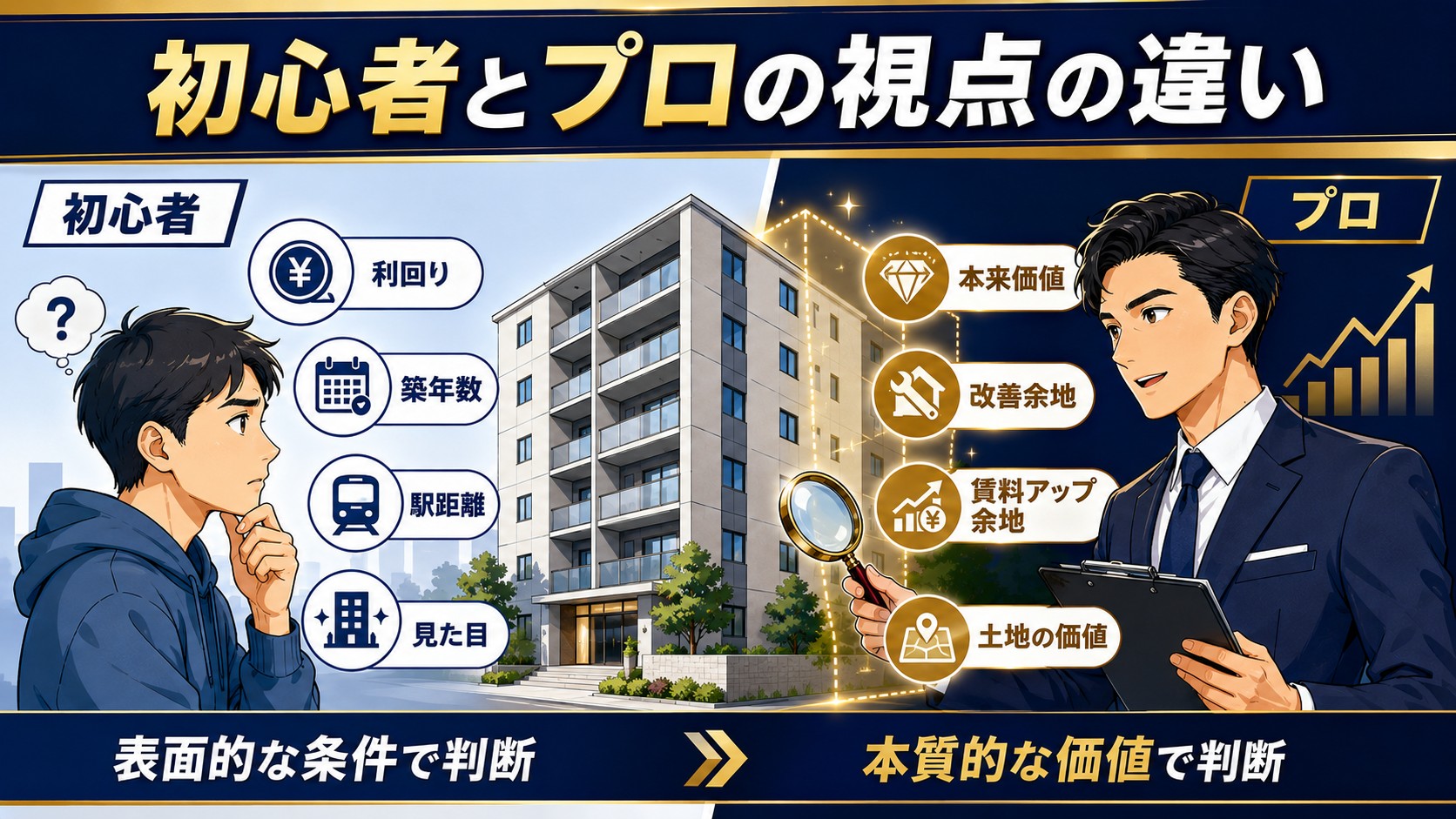 初心者とプロの視点の違い