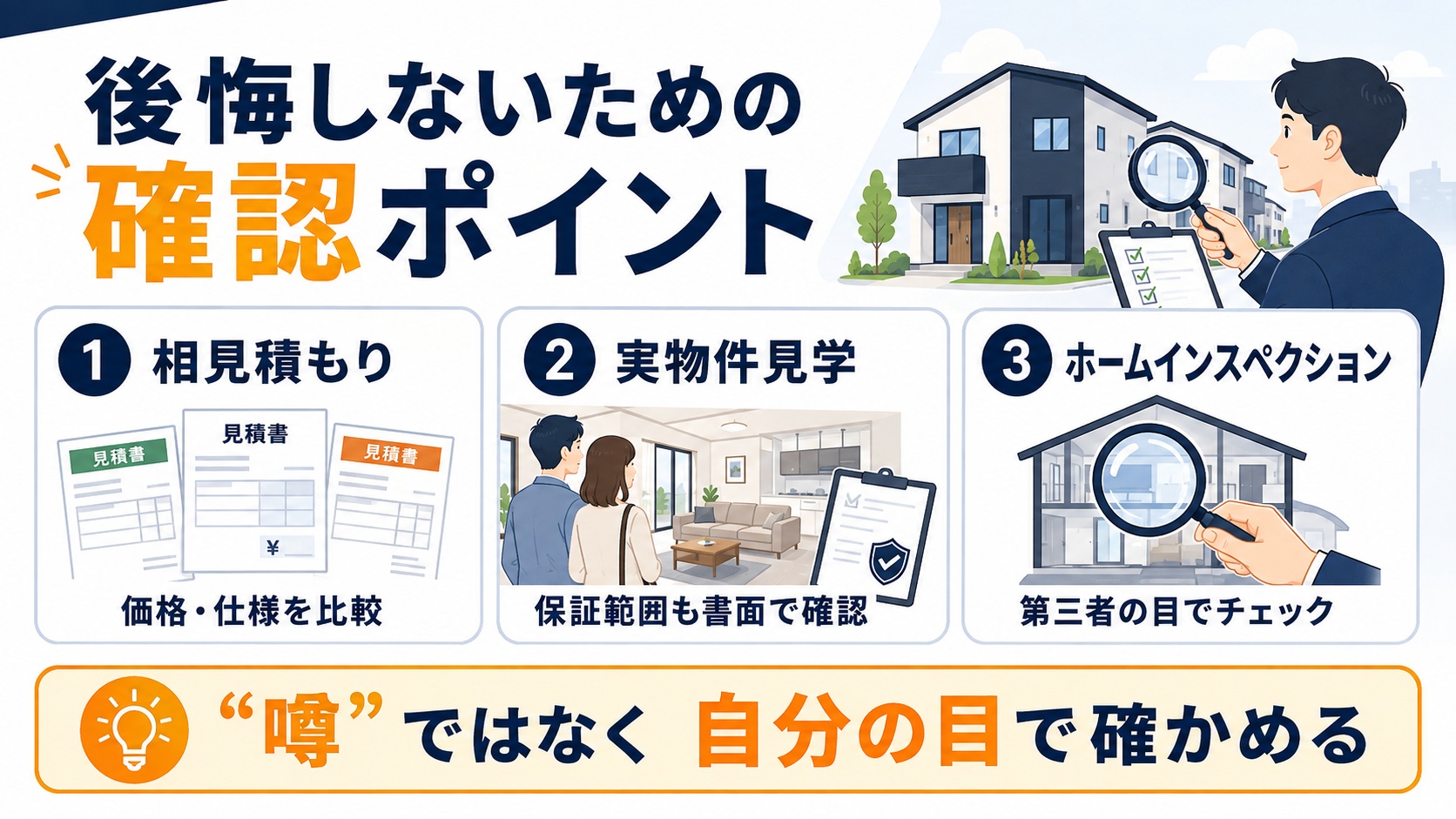 後悔しないための確認ポイント
