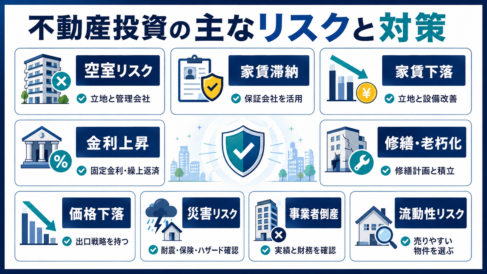 主なリスクと対策