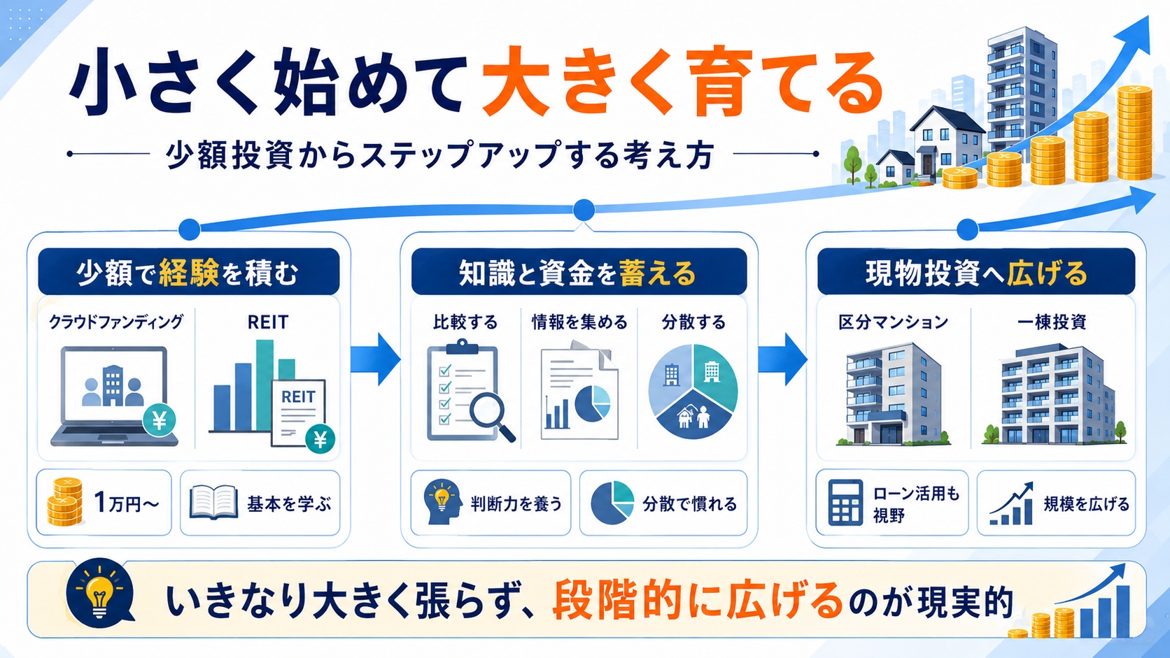 小さくはじめて大きく育てる