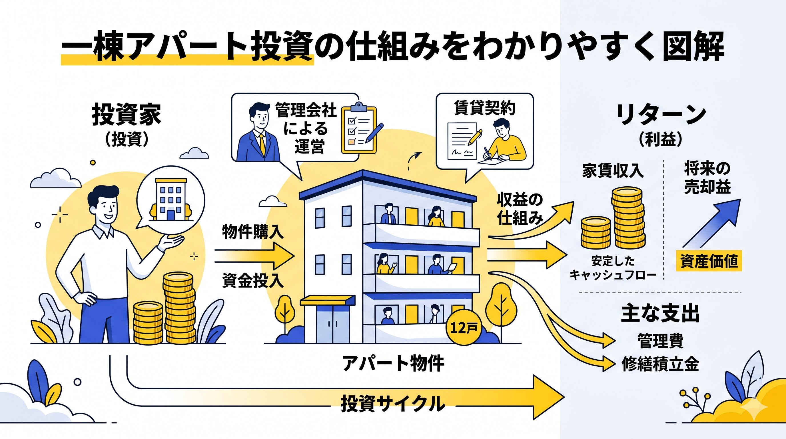 一連アパート投資の仕組み
