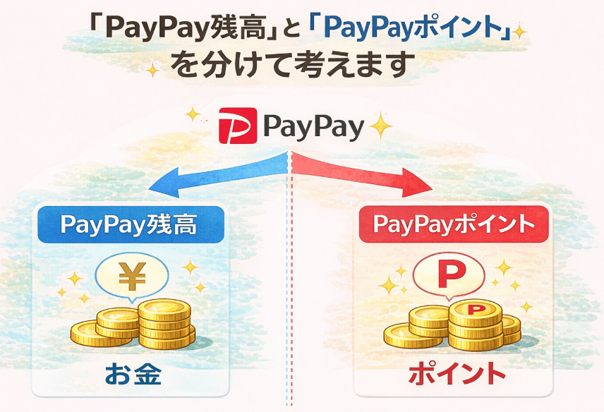」「PayPayマネーライト」「PayPayポイント」