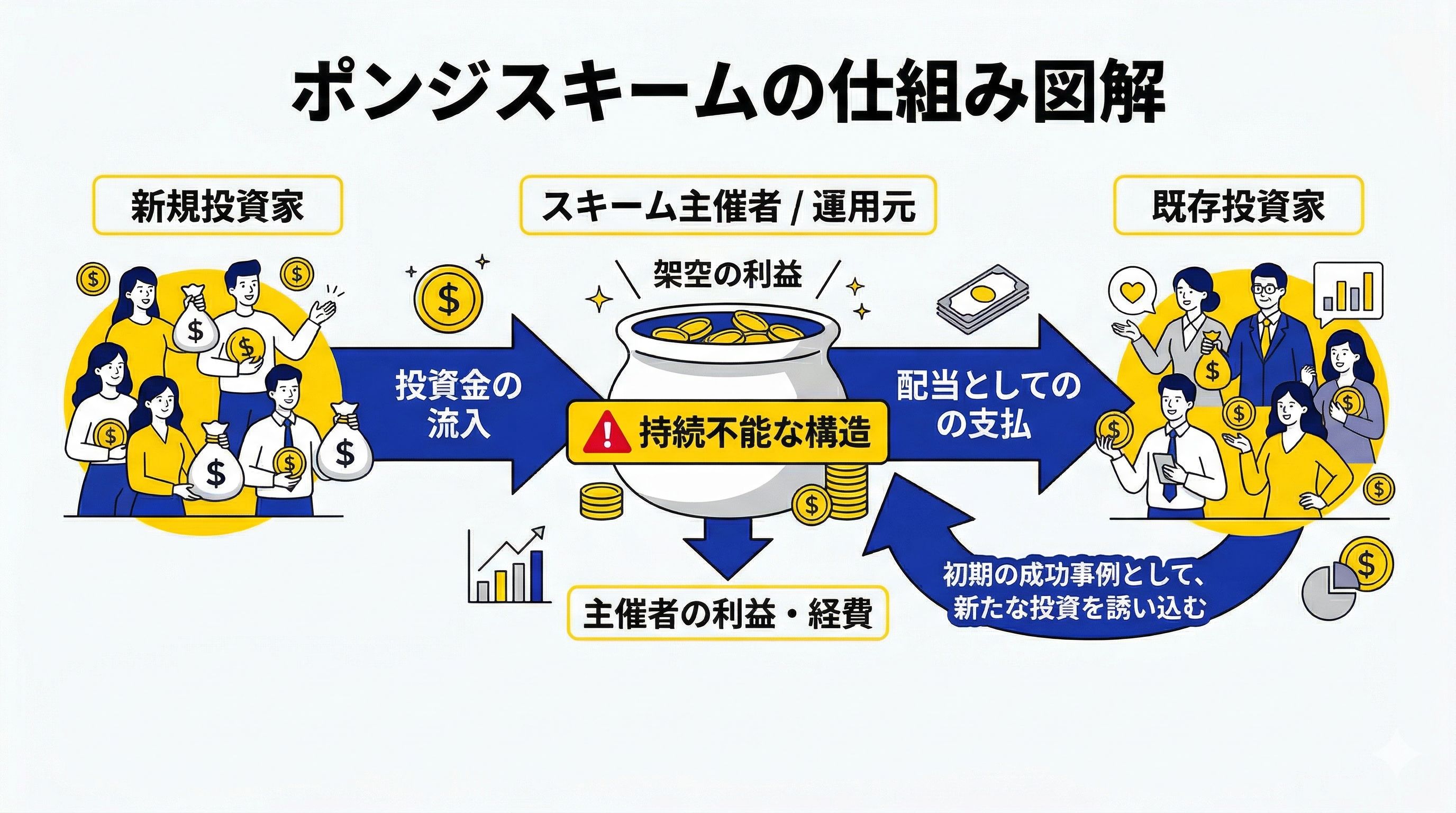 ポンジ・スキームの仕組み