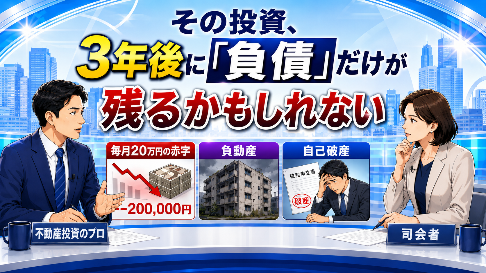その投資３年後に負債が残るかもしれない