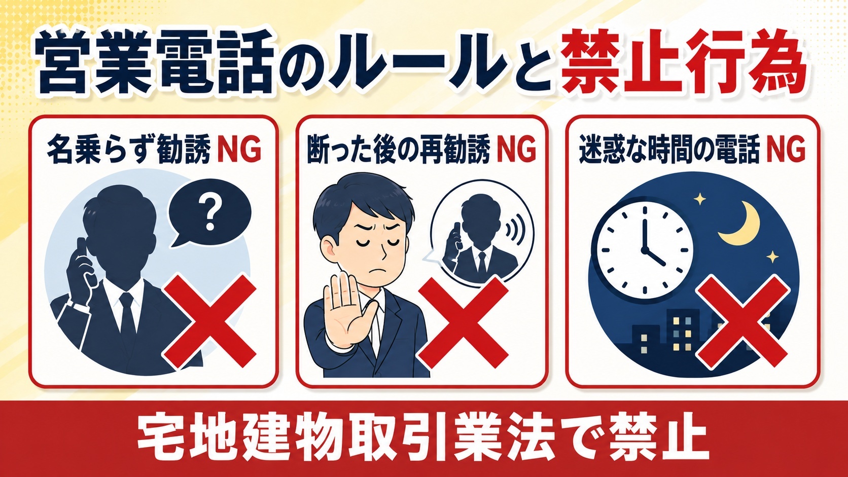 営業電話のルールと禁止行為