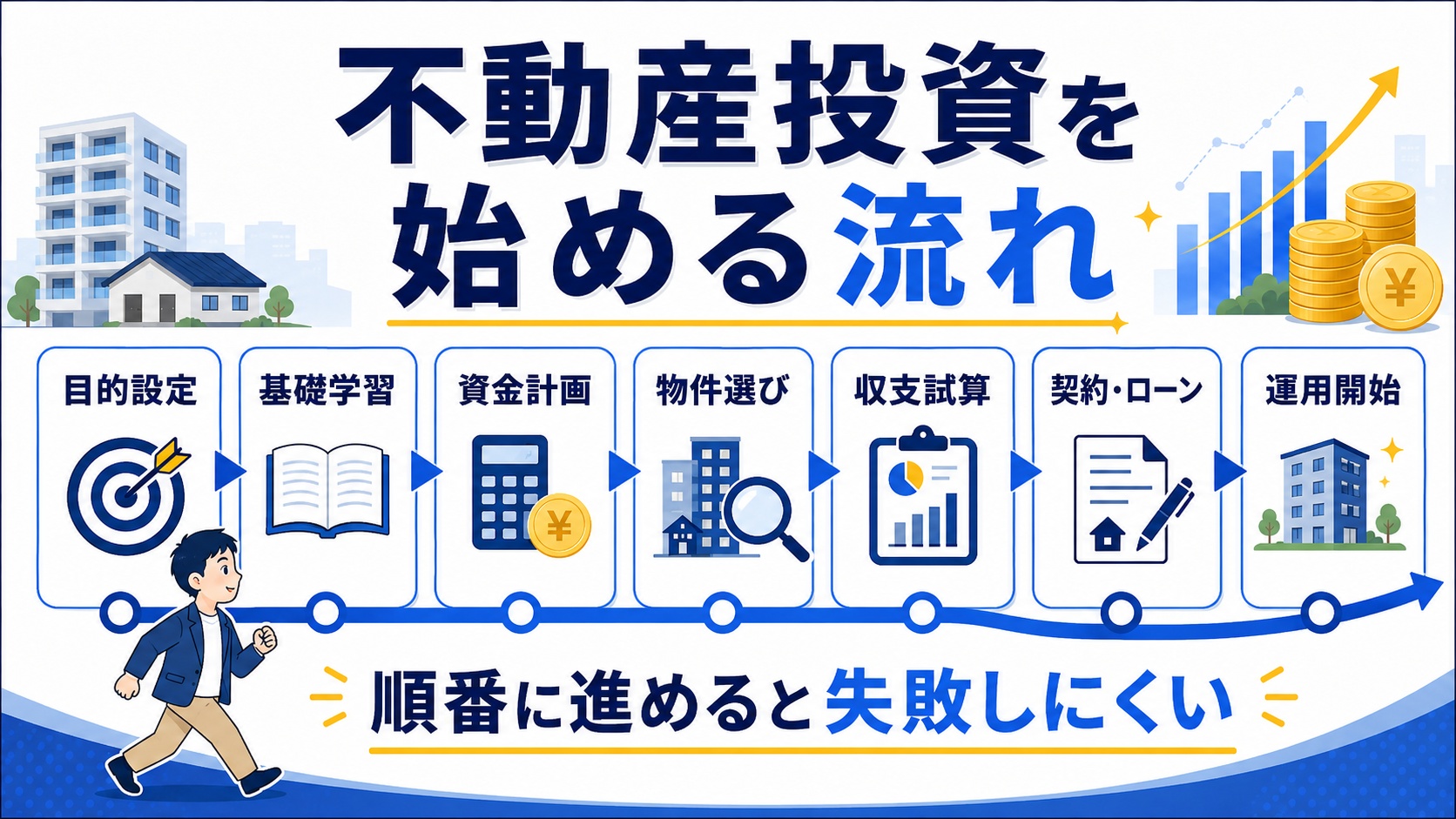不動産投資を始める流れ