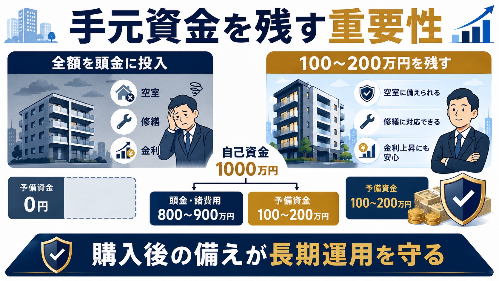 手元リスクを残す重要性