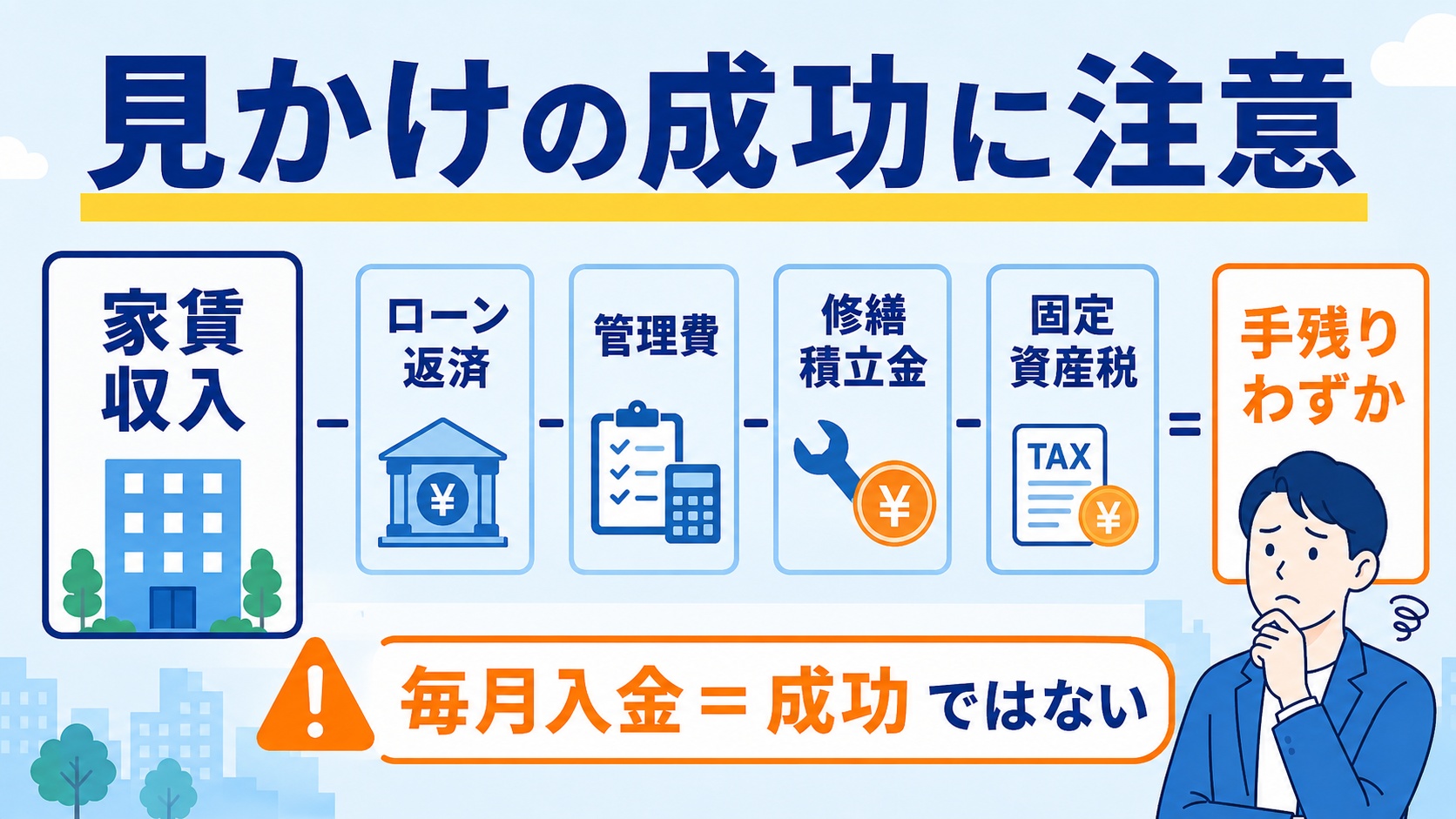 見せかけの成功に注意
