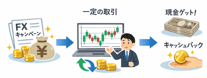 fxキャッシュバックで稼ぐ