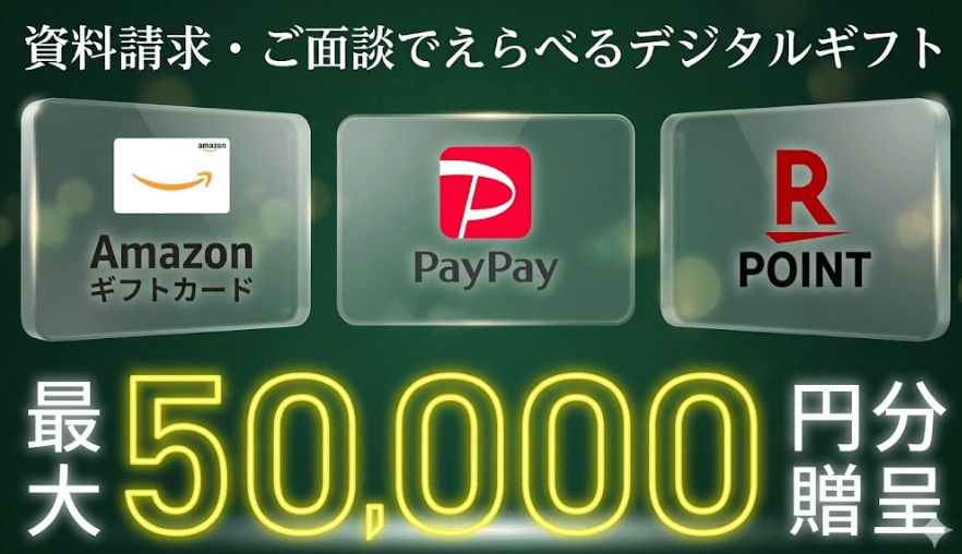 不動産投資面談でAmazonギフト券