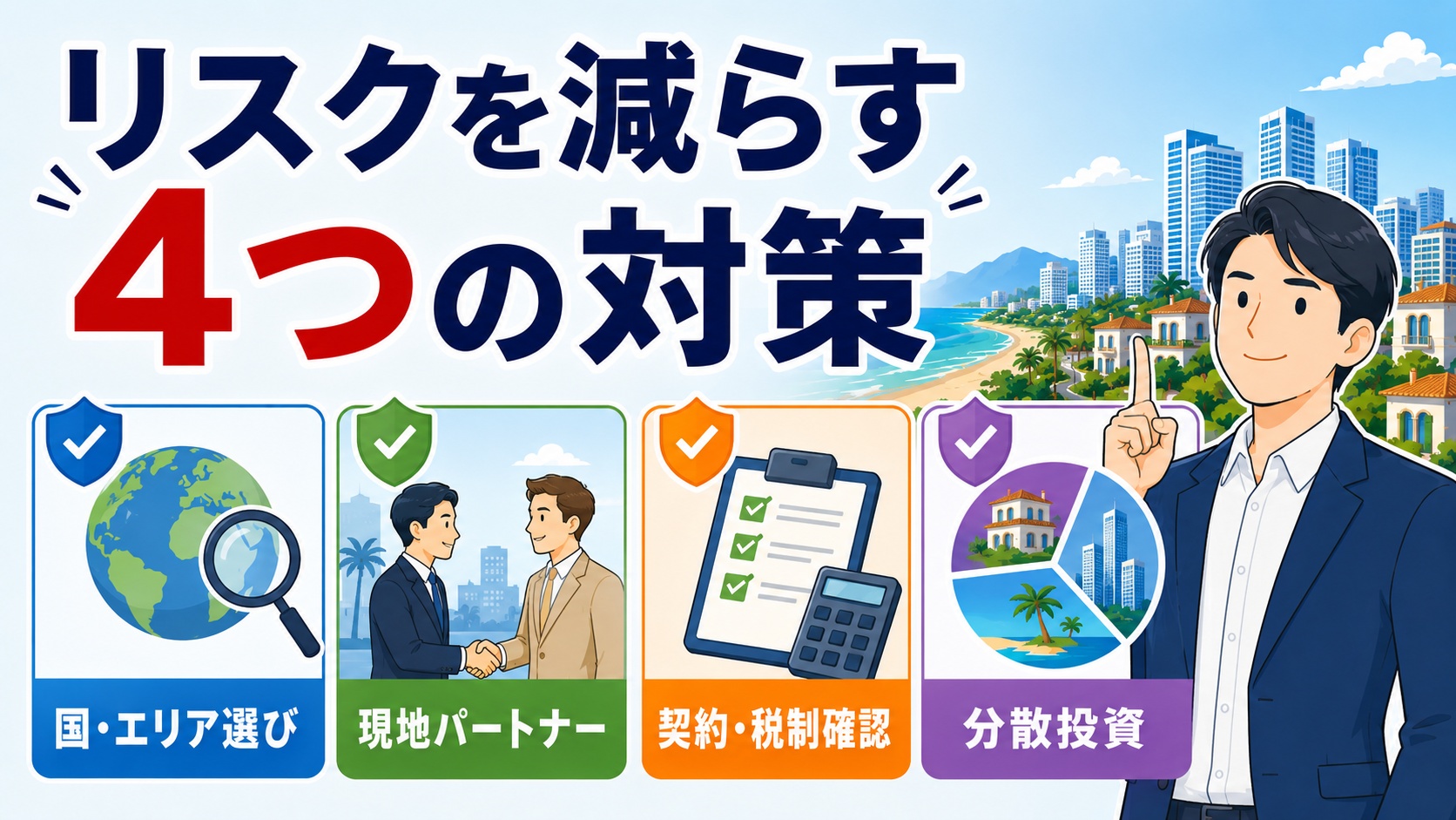 リスクを減らす4つの対策