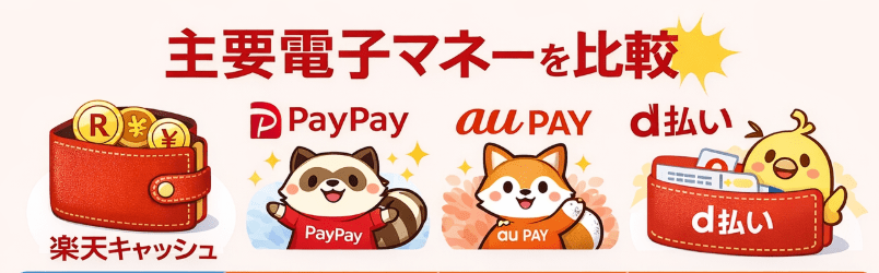 おすすめの電子マネー