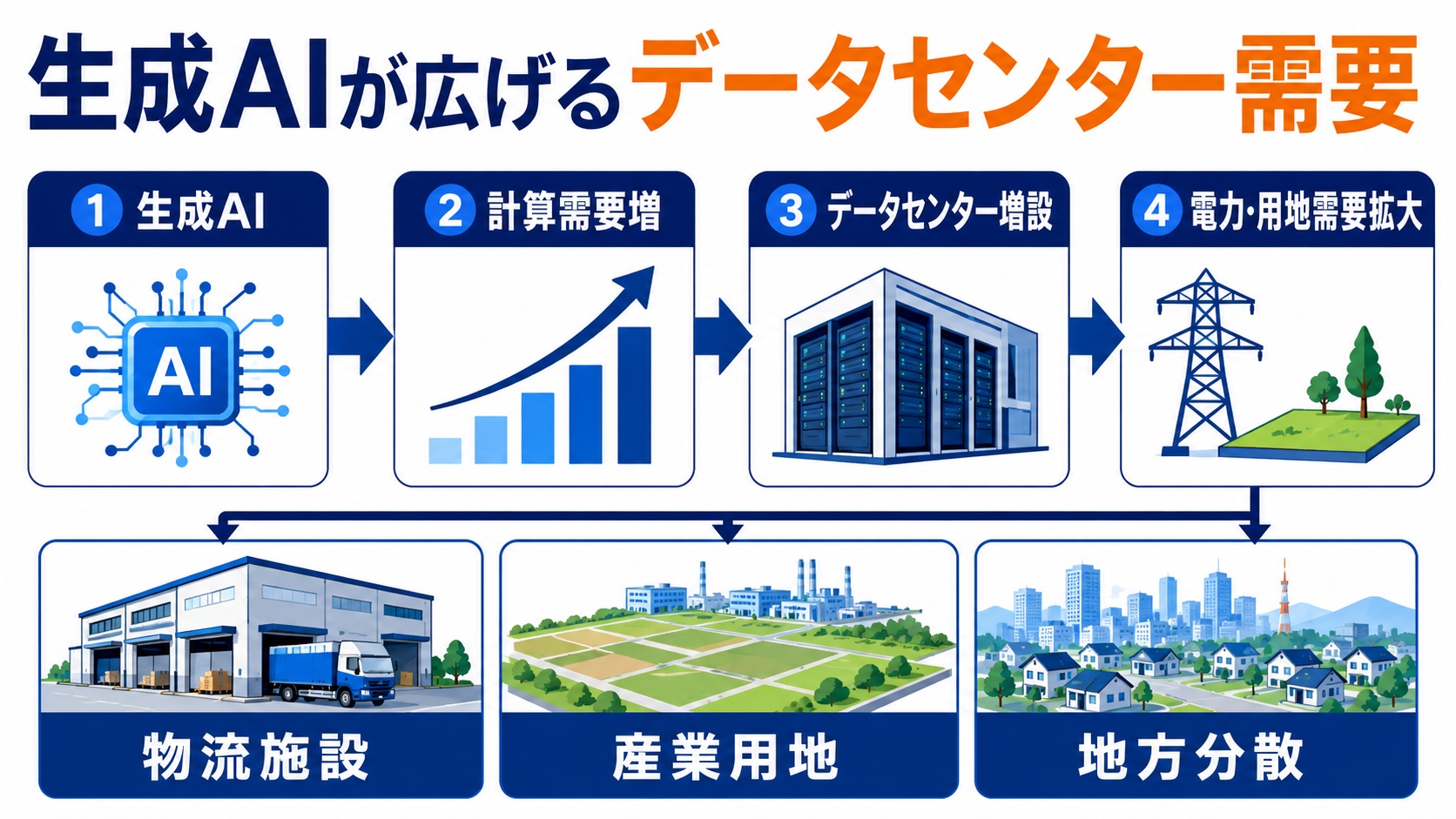 生成AIが広げるデータセンター需要