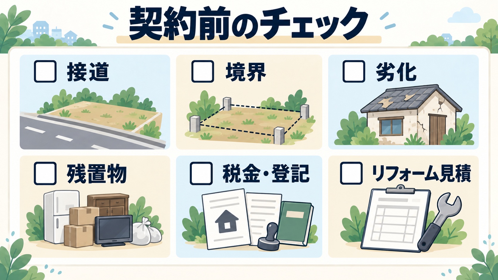 契約前のチェック