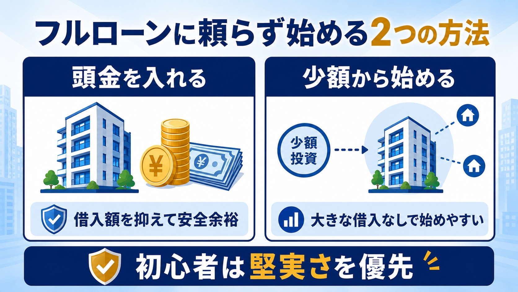 フルローンに頼らない方法