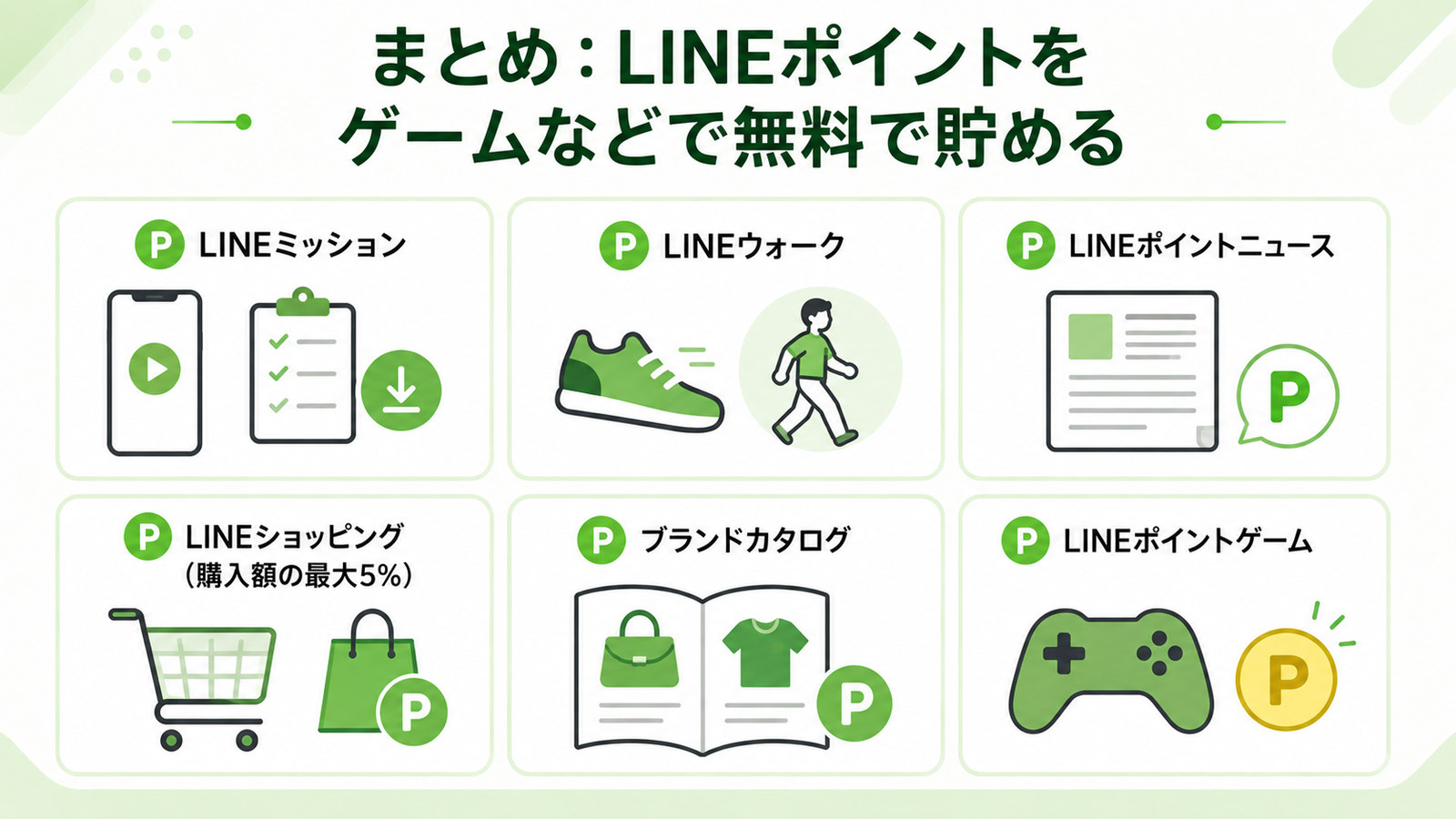 まとめ：LINEポイントをゲームなどで無料で貯める