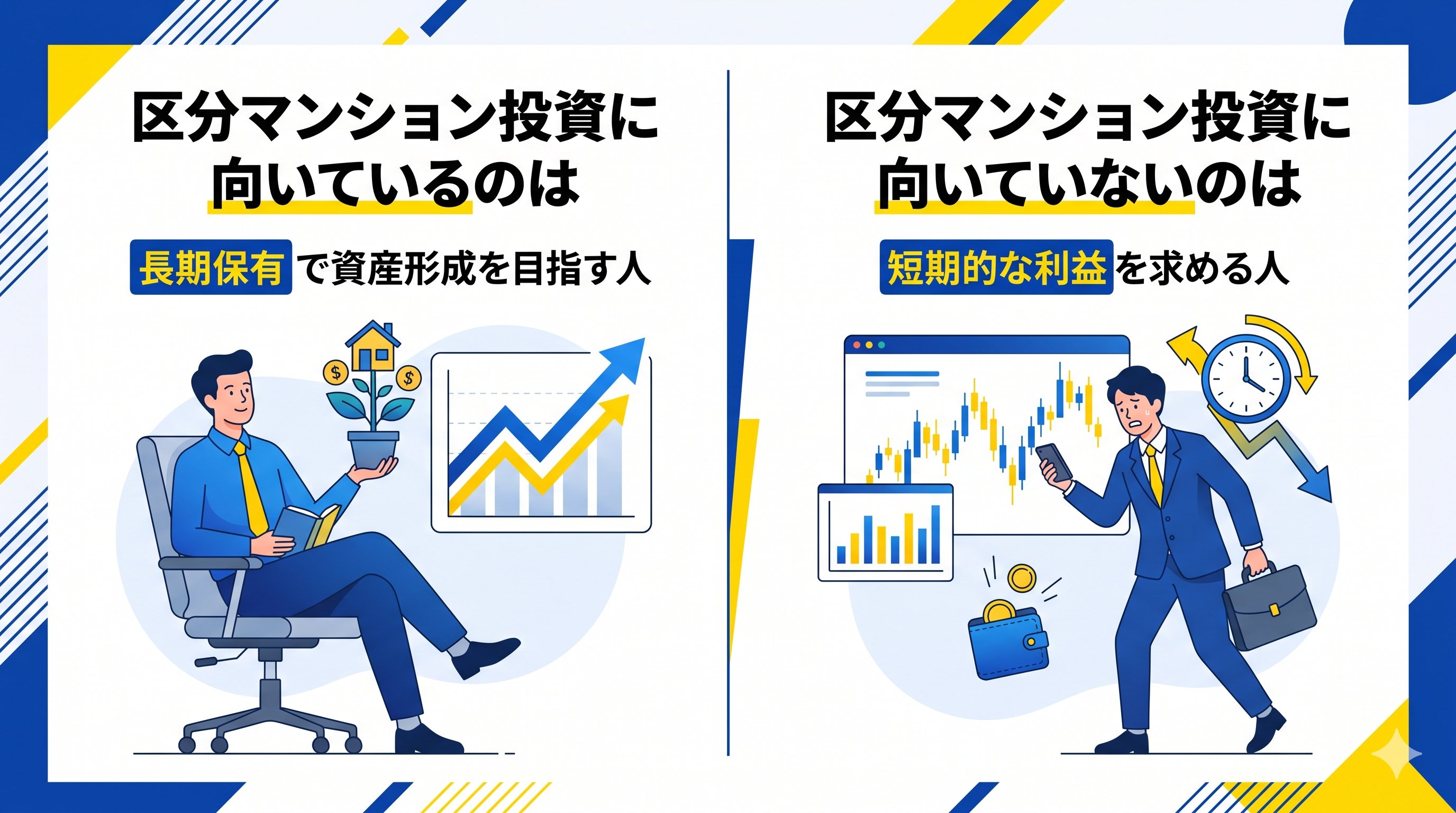区分マンション投資の向き不向き