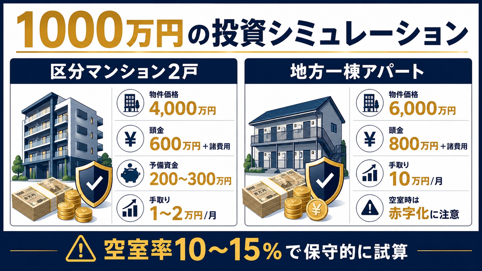 1000万円の投資シミュレーション