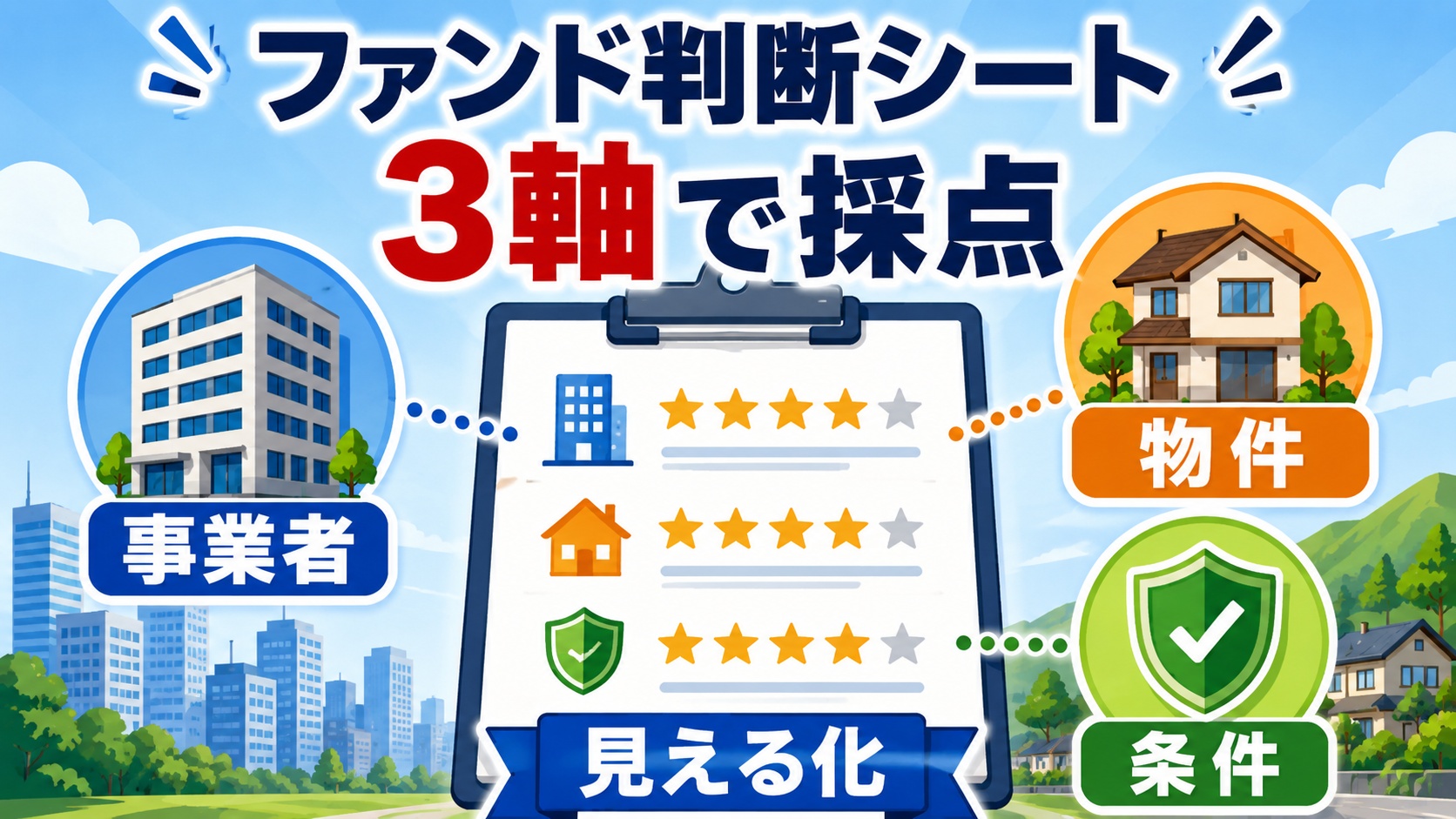 ファンド判断シートで採点