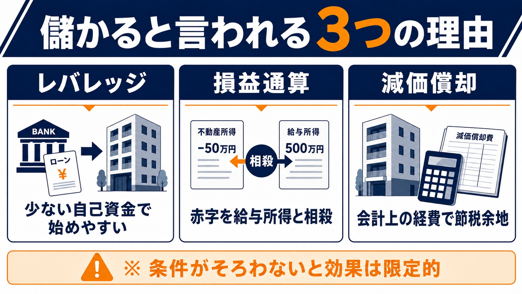 儲かるといわれる三つの理由