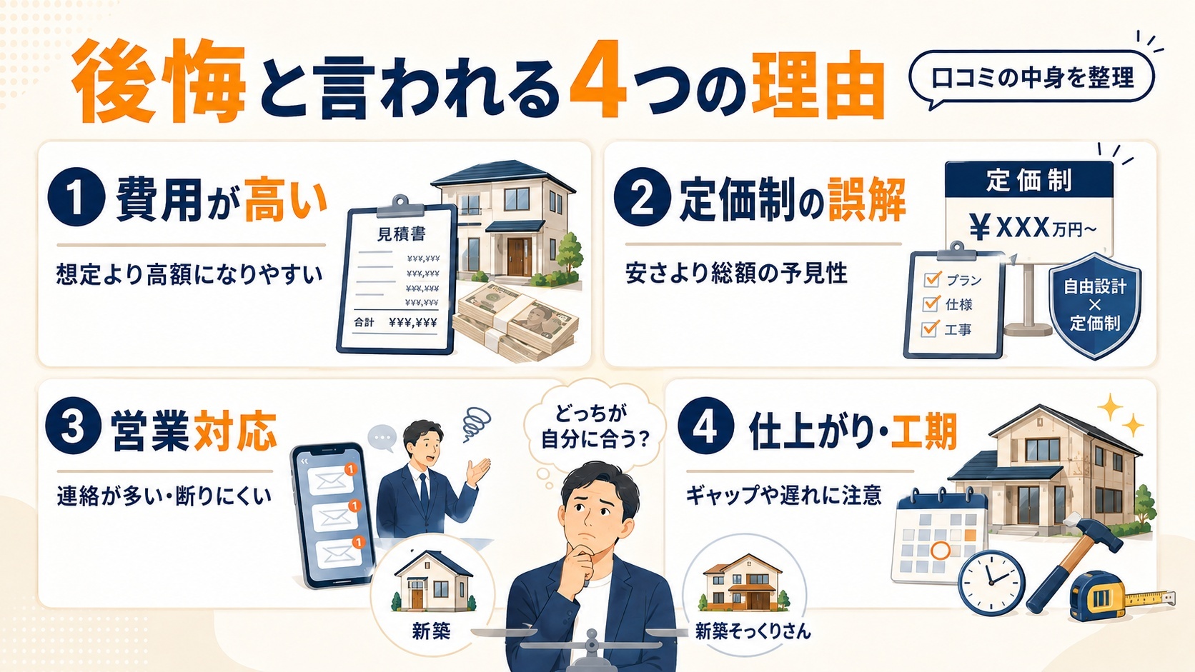 後悔と言われる4つの理由