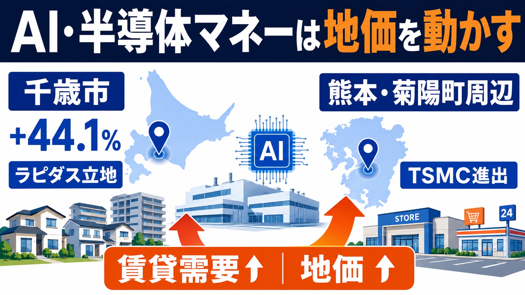 AI・半導体マネーは地価を動かす