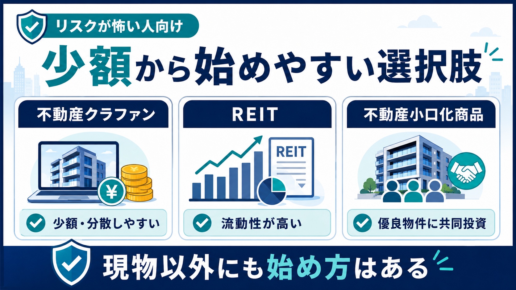 少額から始めやすい選択肢