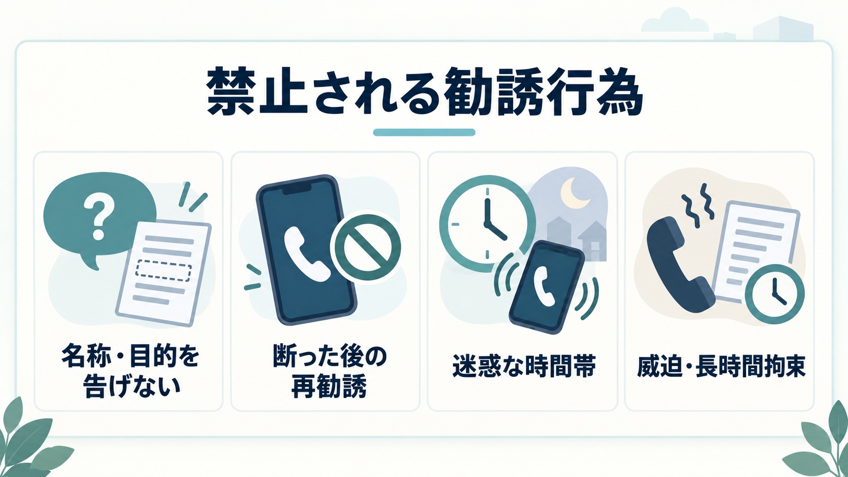 禁止される勧誘領域