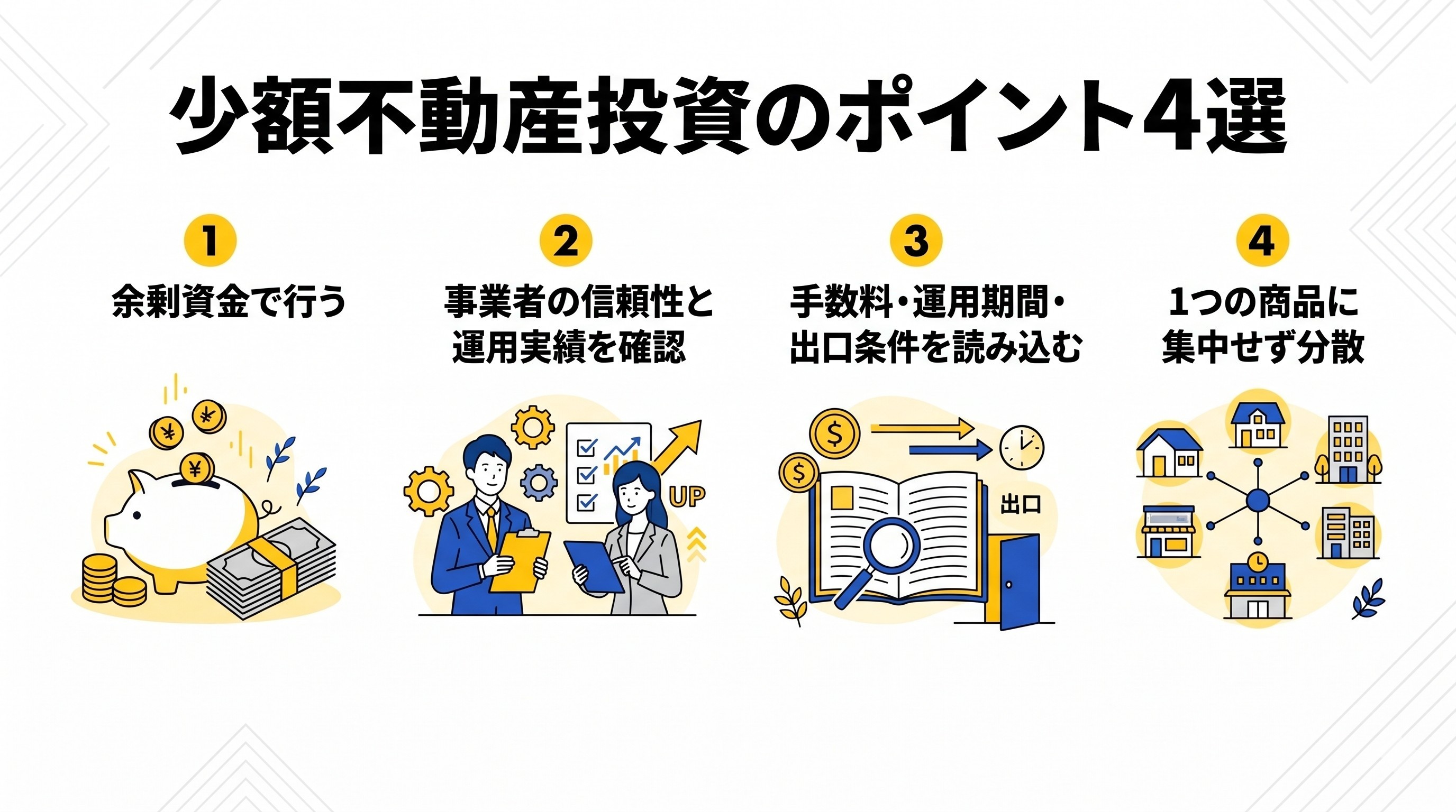 少額不動産投資のポイント