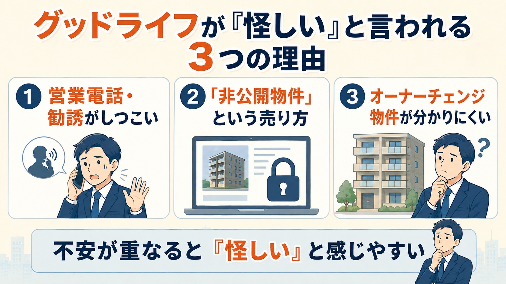 グッドライフが怪しいと言われる理由