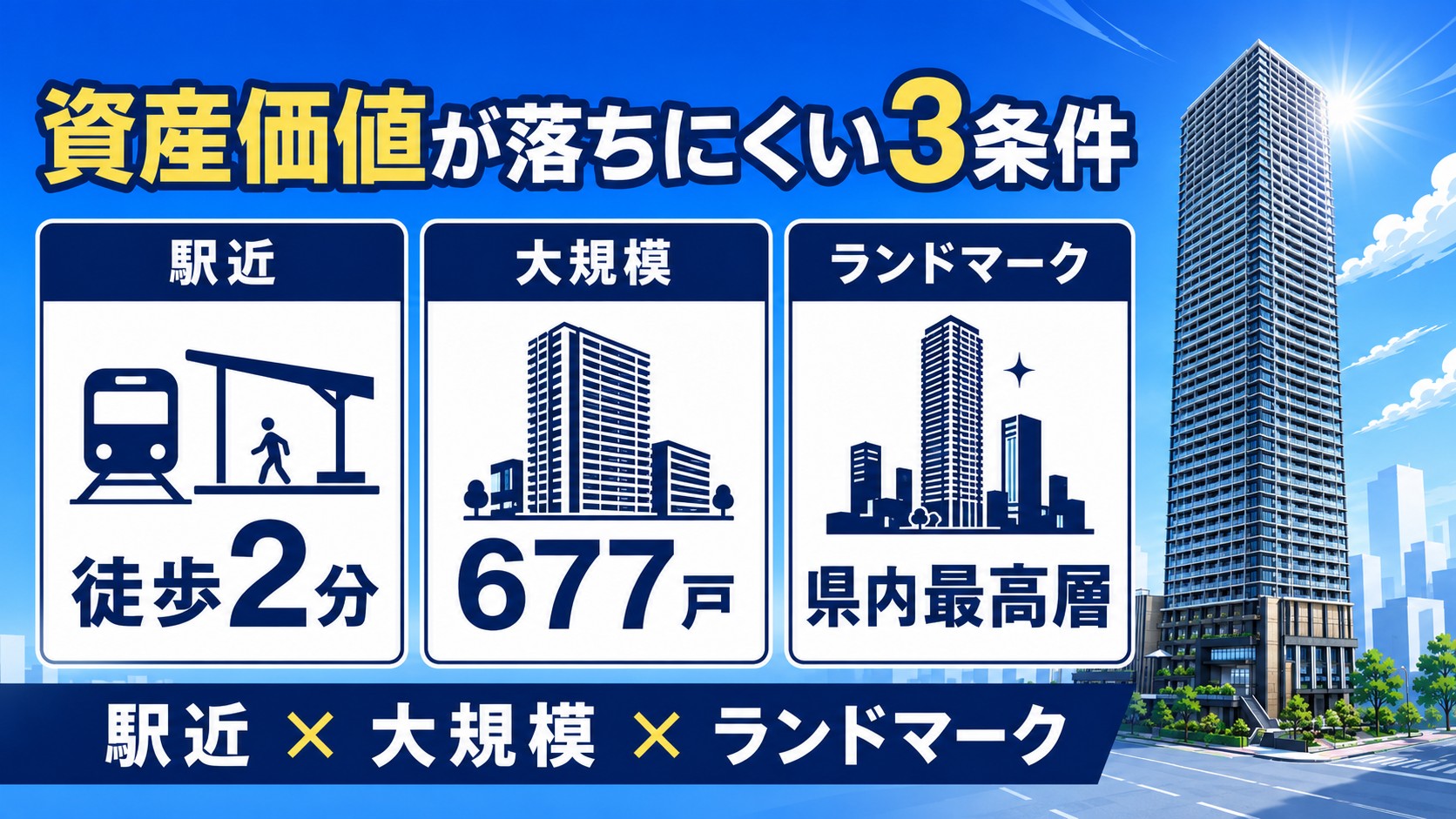 資産価値が落ちにくい3条件