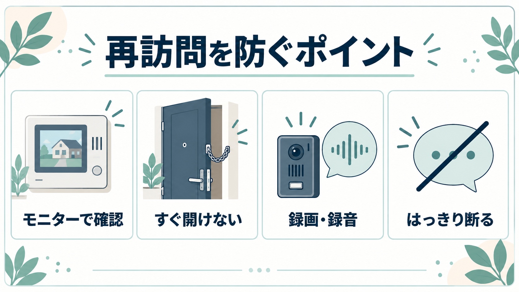 再来訪を防ぐポイント