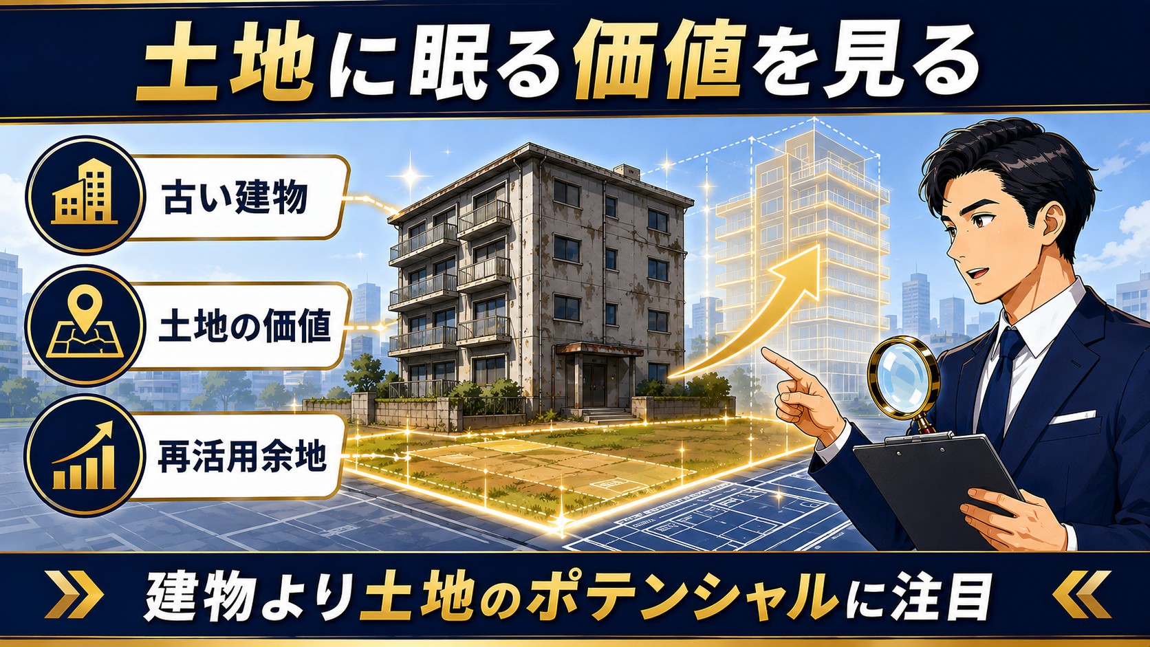 土地に眠る価値をみる