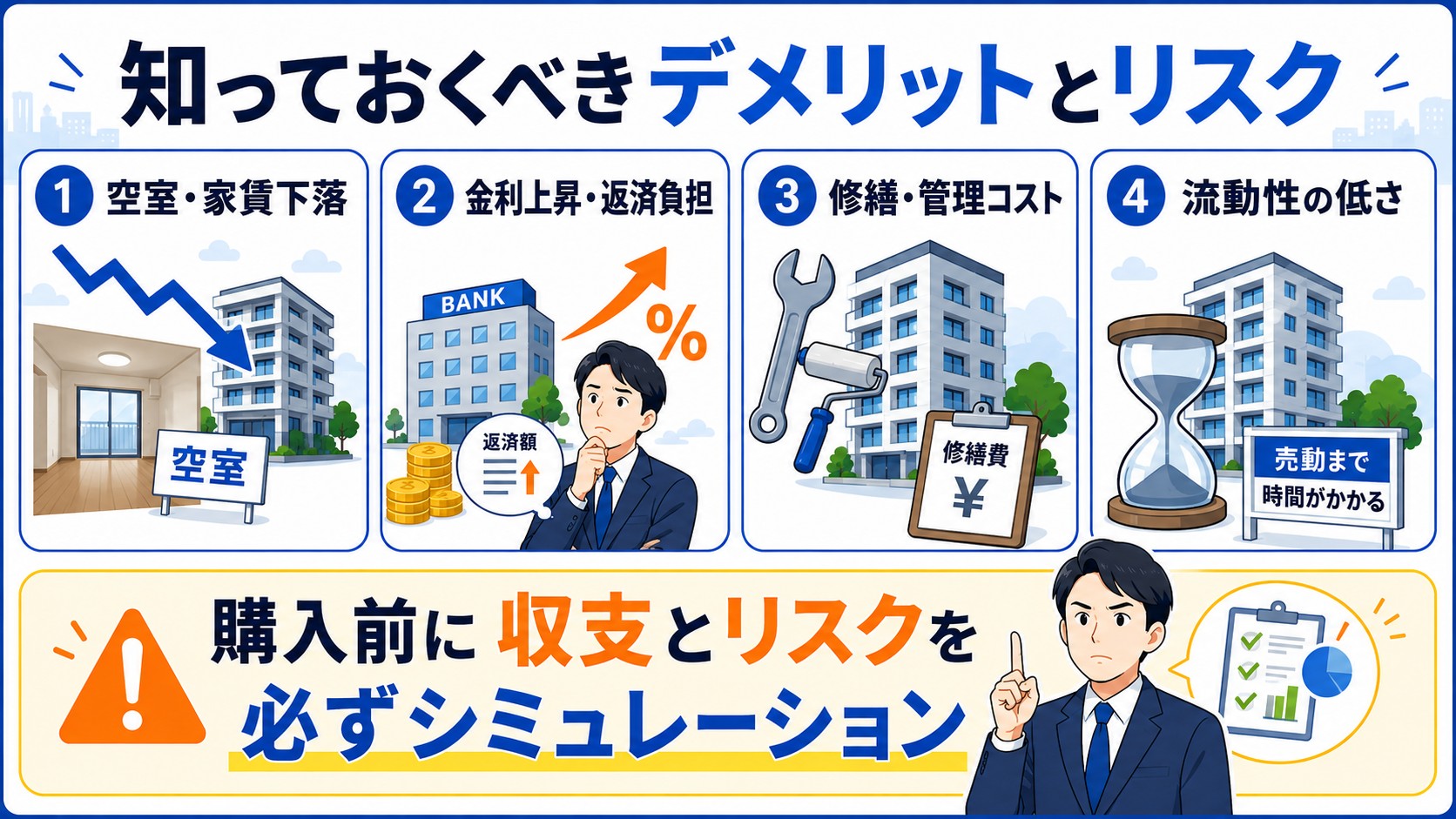 知っておきたいデメリットとリスク