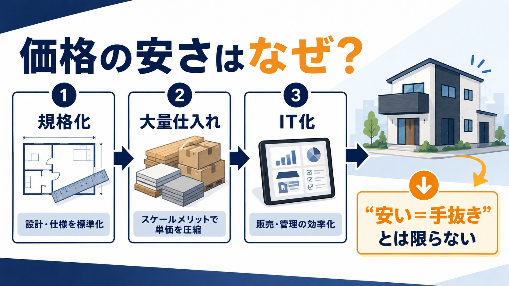 価格の安さはなぜ？